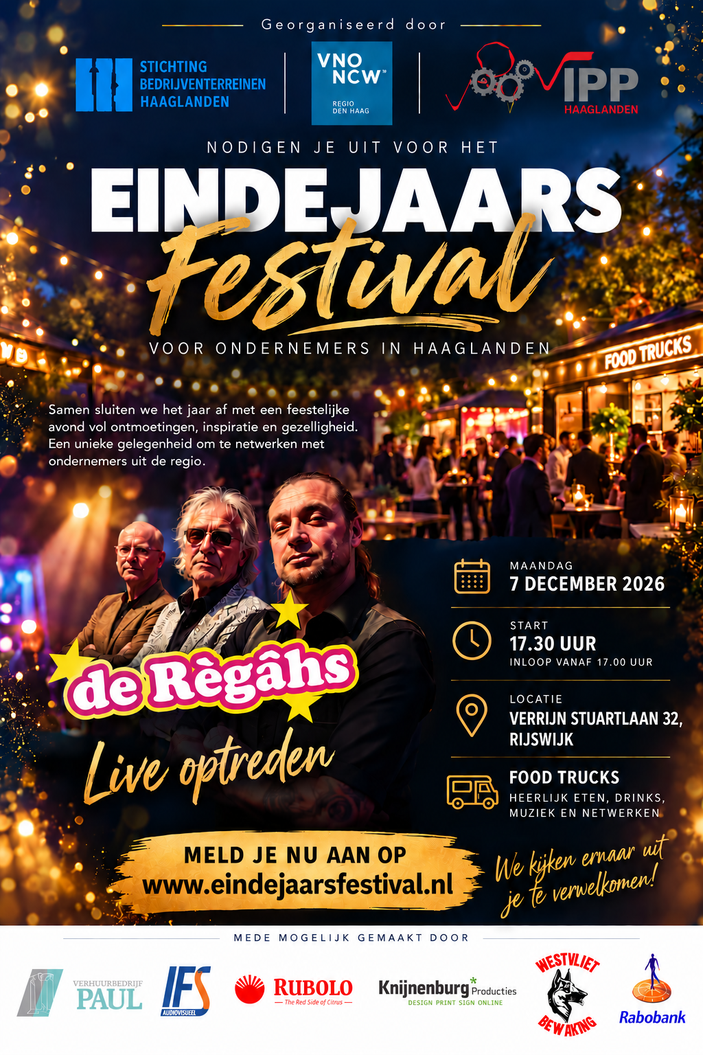Poster Eindejaarsfestival Haaglanden